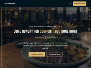 American Restaurant homepage in 04 · Golden Art Deco