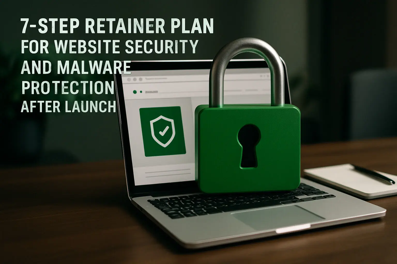 7 step retainer plan for website security and malware protection after launch featured image