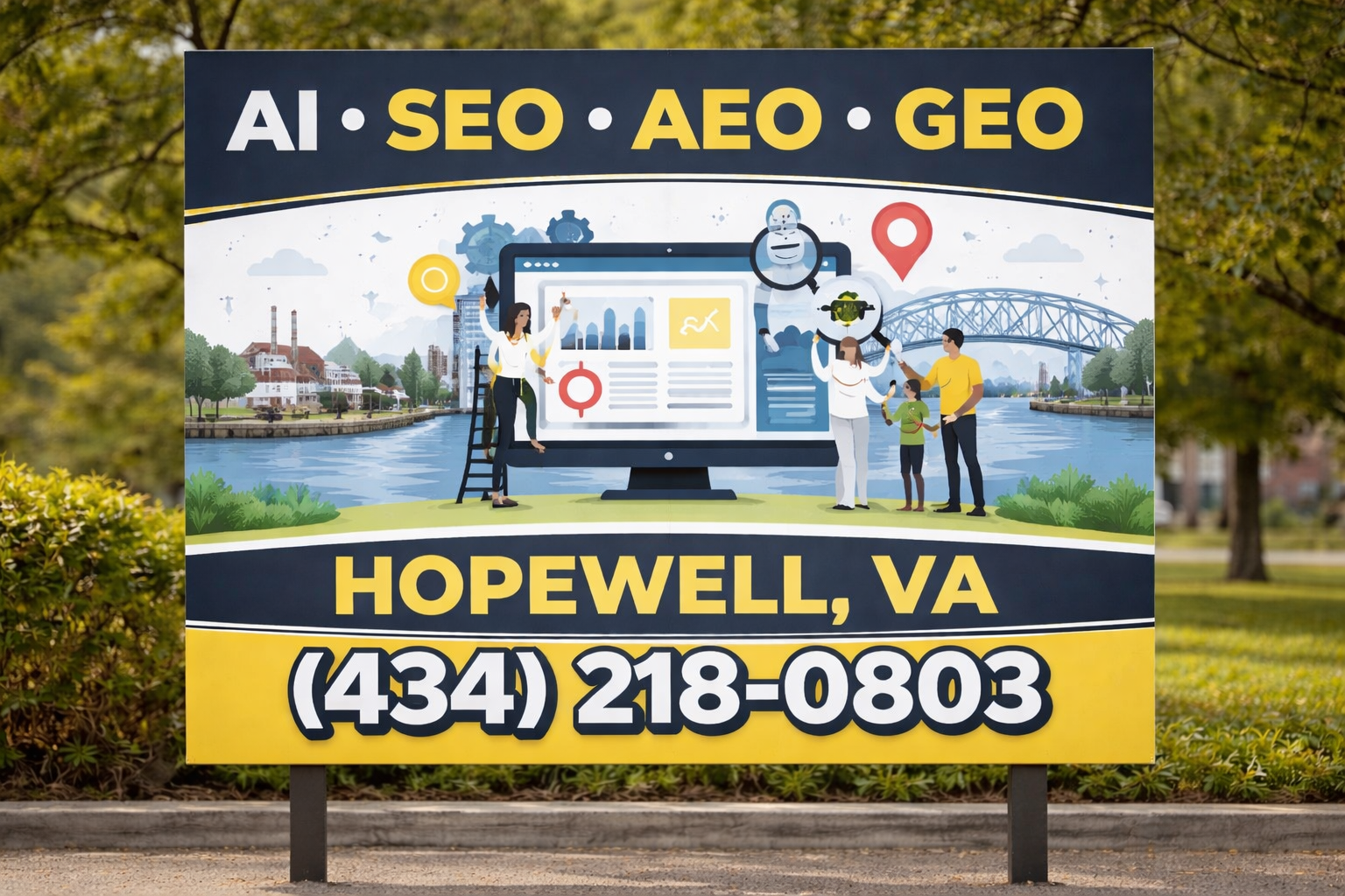 Dominate Hopewell Search with AI SEO, AEO and GEO